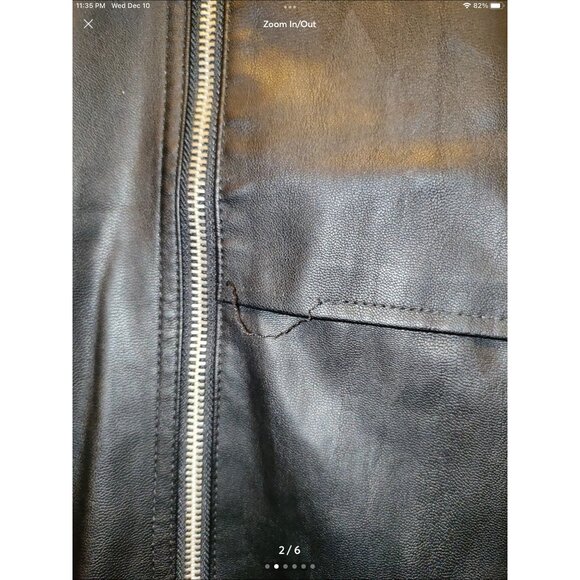 Express Black Faux Leather Mini Skirt* Side Zipper*Sissy*Femboy*Size 12*VGC - Picture 2 of 7